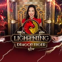 Lightning Dragon Tiger slot visual from Evolution available on coolbet-no.eu