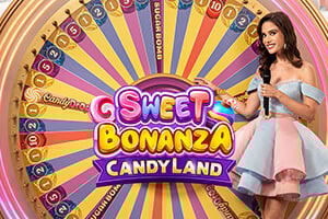 Sweet Bonanza CandyLand slot logo by Pragmatic Play at Coolbet